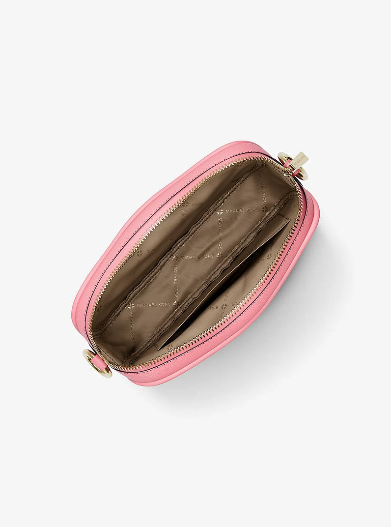 Jet Set Small Signature Logo Camera Crossbody Bag - Carnation 2