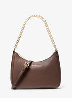 Michael Kors Jet Set Large Pebbled Leather Convertible Crossbody - Nutmeg