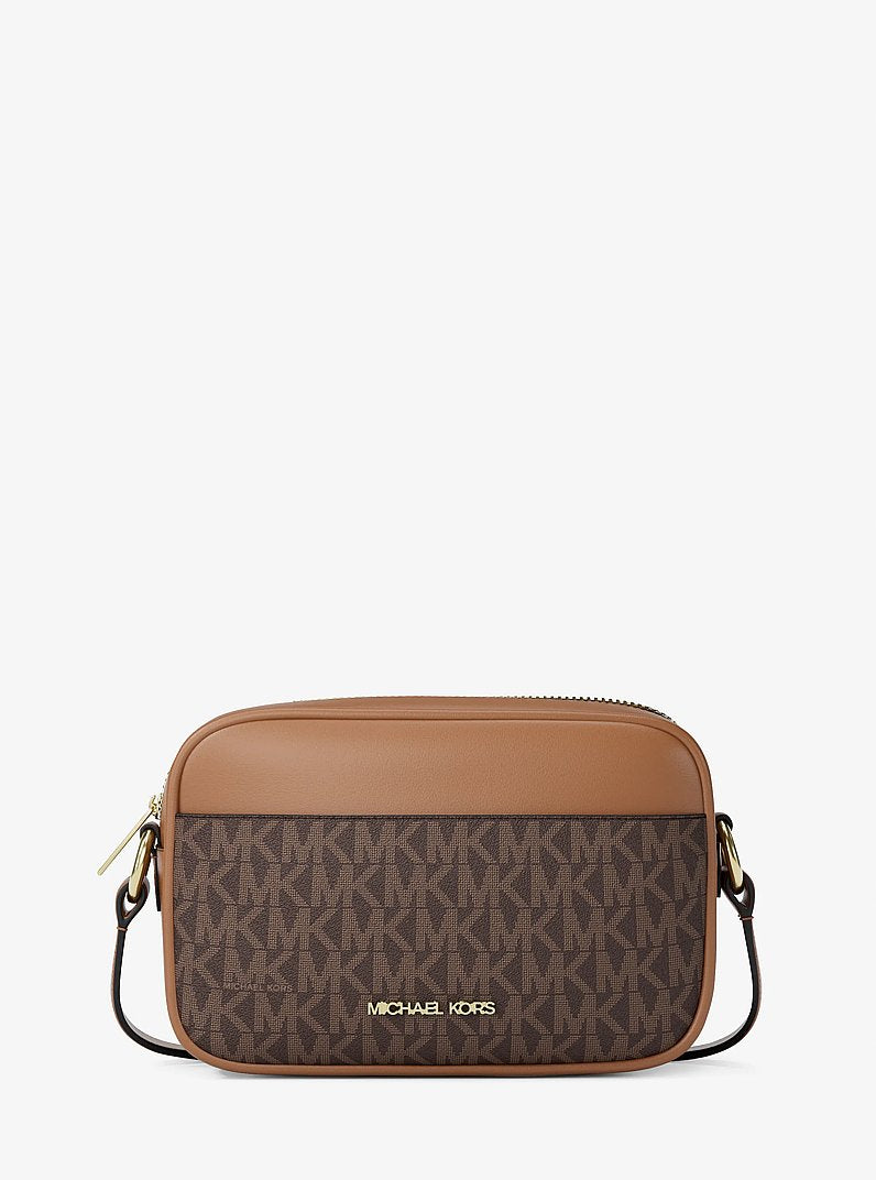 Michael Kors Jet Set Small Camera Crossbody - Brown