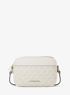 Michael Kors Jet Set Small Signature Logo Camera Crossbody Bag - Lt Crm Multi