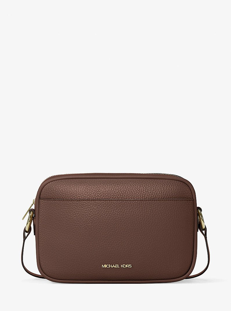 Michael Kors Jet Set Large Pebbled Leather Camera Crossbody Bag