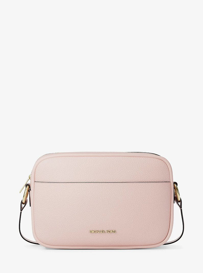 Michael Kors Jet Set Large Pebbled Leather Camera Crossbody Bag