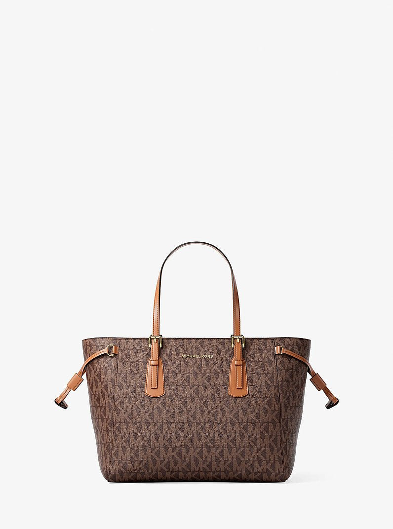 Michael Kors Voyager Extra-Small Crossbody Bag - Signature Canvas Brown