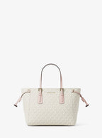 Michael Kors Voyager Extra-Small Crossbody Bag - Signature Canvas Powder Blush Multi