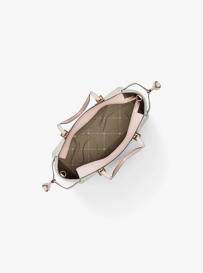 Voyager Extra-Small Convertible Crossbody - Signature Canvas Powder Blush Multi alt view