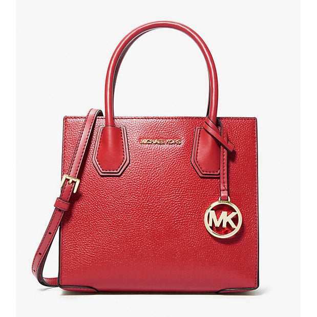 Michael Kors Mercer Medium Pebbled Leather Crossbody Bag