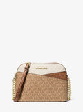 Michael Kors Jet Set Travel Medium Color-Block Signature Logo Crossbody Bag