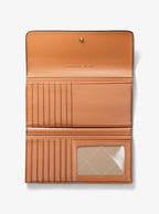 Michael Kors Jet Set Large Signature Logo Tri-Fold Wallet - Camel Multi 2