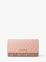Michael Kors Jet Set Large Signature Logo Tri-Fold Wallet - Powder Blush Multi