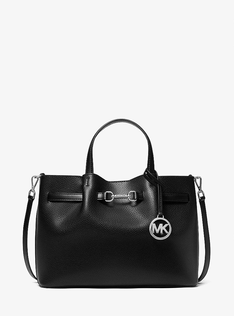 Michael Kors Carson Medium Pebbled Leather Satchel