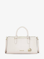Arden Medium Top-Zip Satchel - Leather / Lt Cream