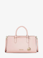 Arden Medium Top-Zip Satchel - Leather / Powder Blush