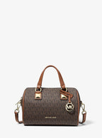 Michael Kors Grayson Small Pebbled Leather Duffel Crossbody Bag