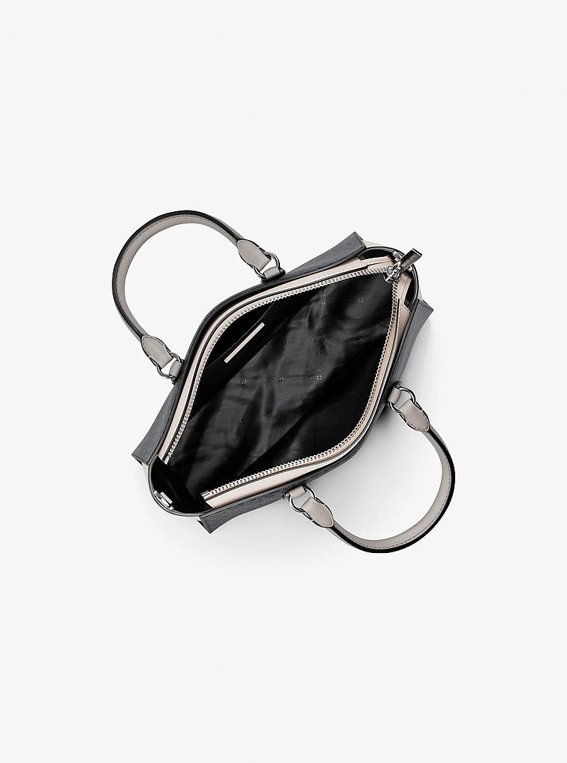 Michael Kors Arden Small Color-Block Signature Logo Messenger Bag - Black Combo 2
