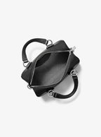 Grayson Small Pebbled Leather Duffel Crossbody Bag - Black 2