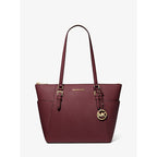 Michael Kors Charlotte Charlotte Large Saffiano Leather Top-Zip Tote Bag