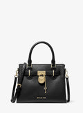 Michael Kors Landon Small Leather Satchel - Black