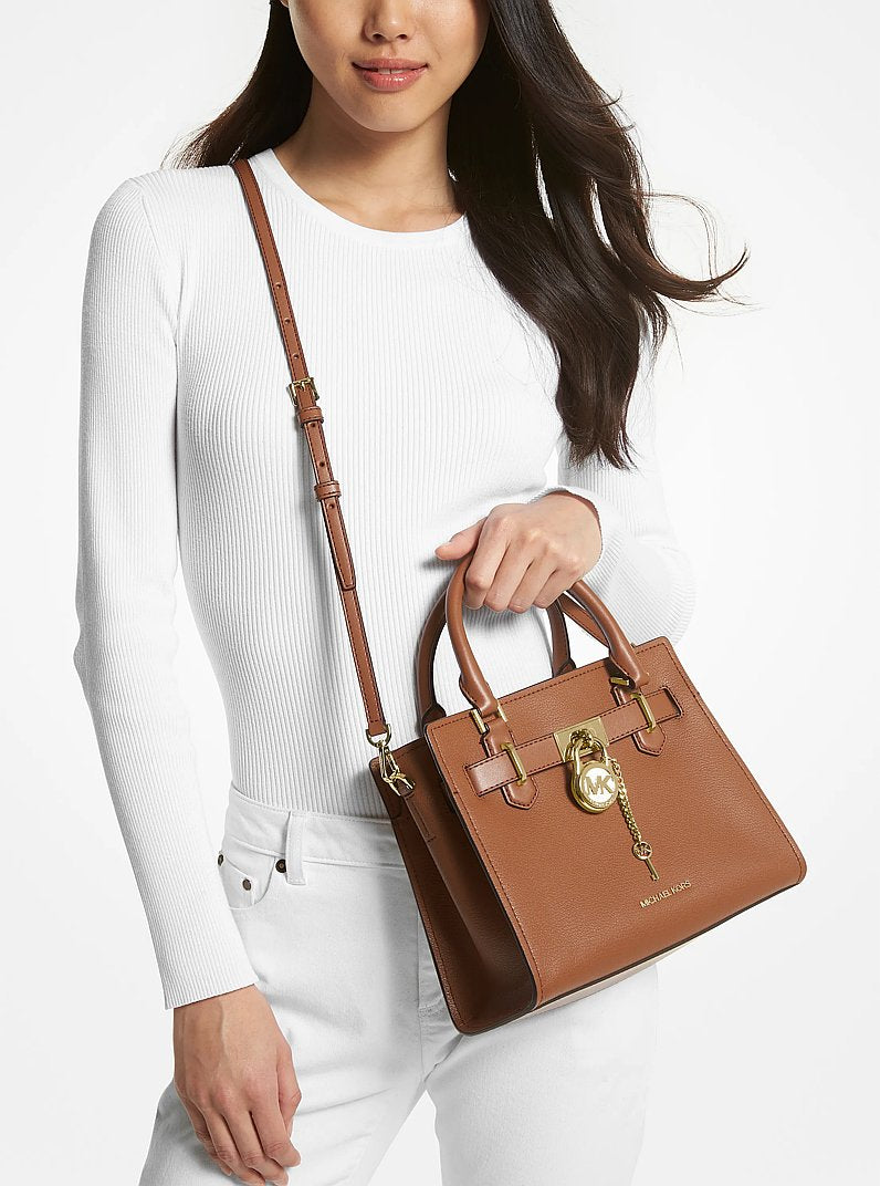 Michael Kors Landon Small Leather Satchel - Luggage 3