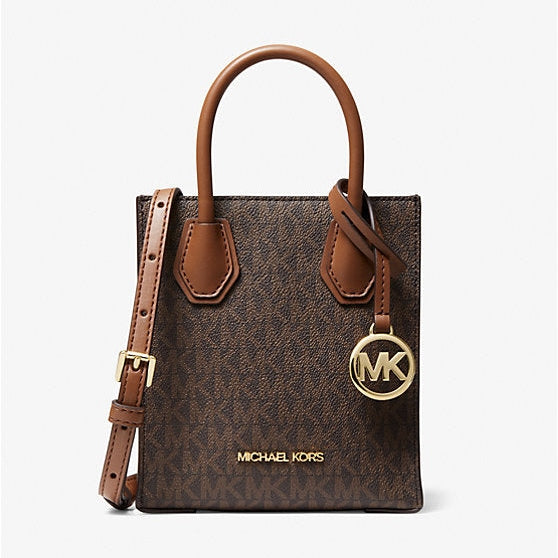 Michael Kors Mercer Extra-Kleine Umhängetasche aus Leder und Logo