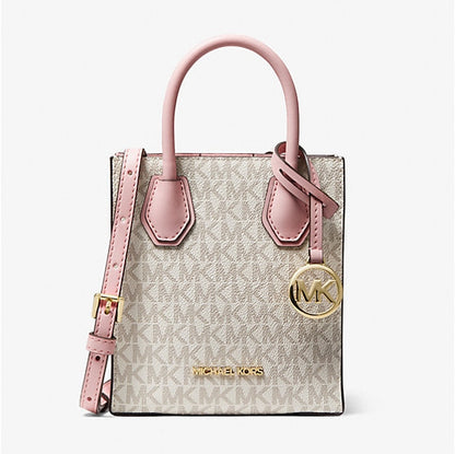Michael Kors Mercer Extra-Kleine Umhängetasche aus Leder und Logo