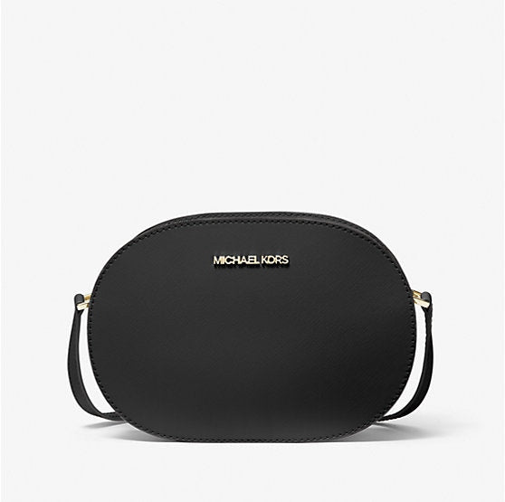 Bolso bandolera mediano de piel saffiano Jet Set Travel de Michael Kors