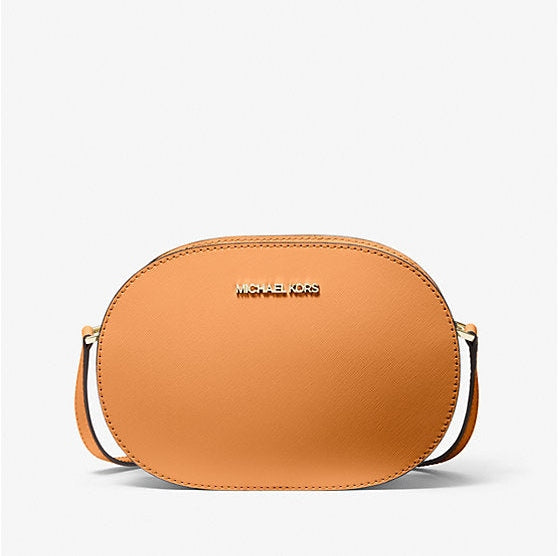 Bolso bandolera mediano de piel saffiano Jet Set Travel de Michael Kors