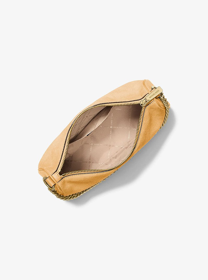 Carmela Medium Convertible Crossbody - Suede Honeywheat alt view