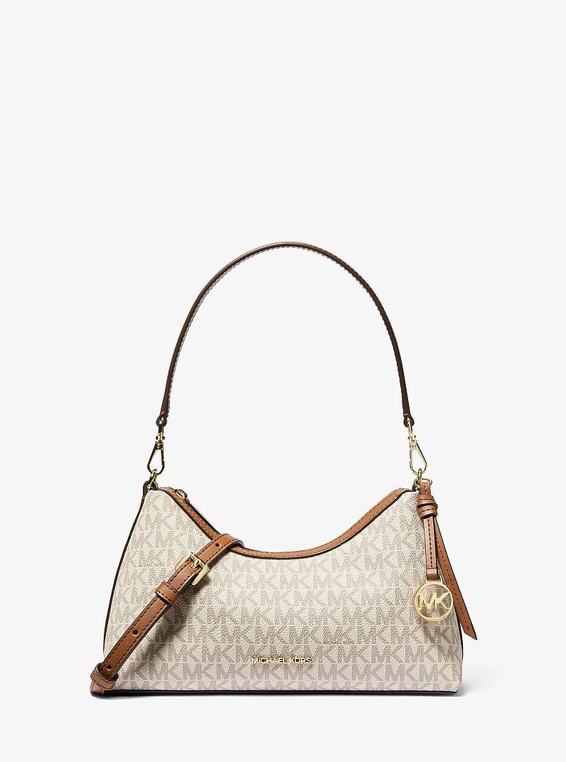 Michael Kors Sammy Small Signature Logo Convertible Crossbody - Vanilla