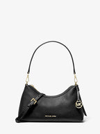 Michael Kors Sammy Small Pebbled Leather Convertible Crossbody - Black