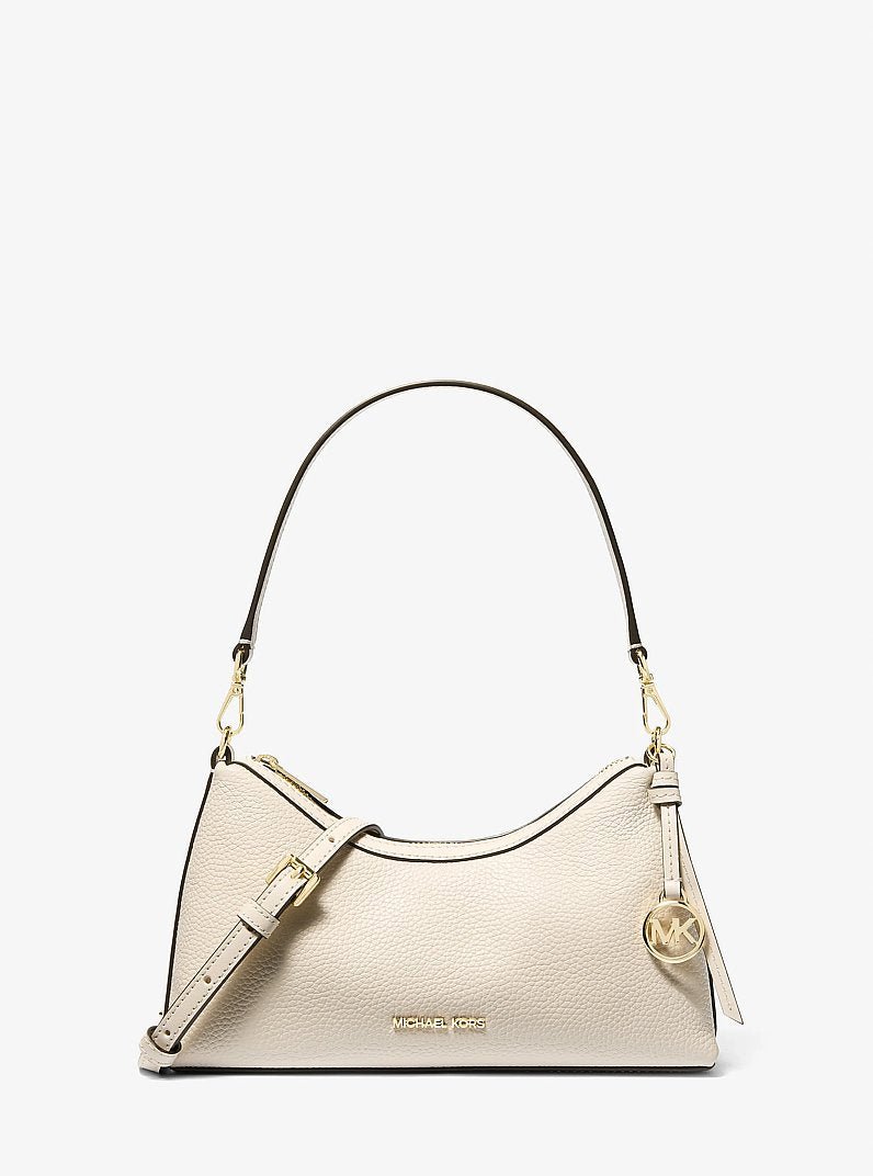 Michael Kors Sammy Small Pebbled Leather Convertible Crossbody - Lt Cream