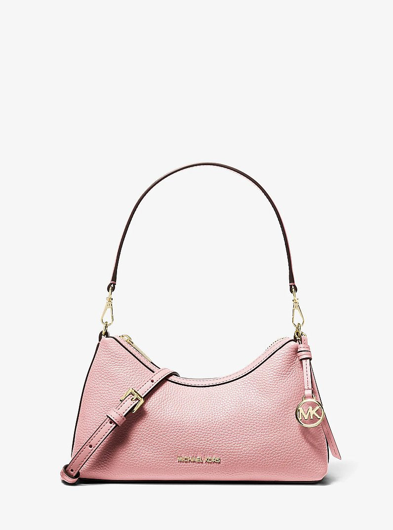 Michael Kors Sammy Small Pebbled Leather Convertible Crossbody - Powder Blush