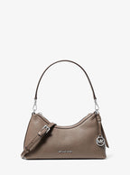 Sammy Small Pebbled Leather Convertible Crossbody - Mushroom