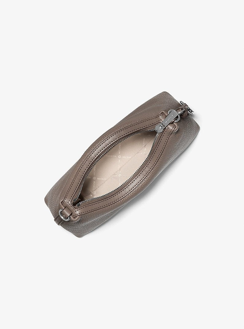 Sammy Small Pebbled Leather Convertible Crossbody - Mushroom alt view