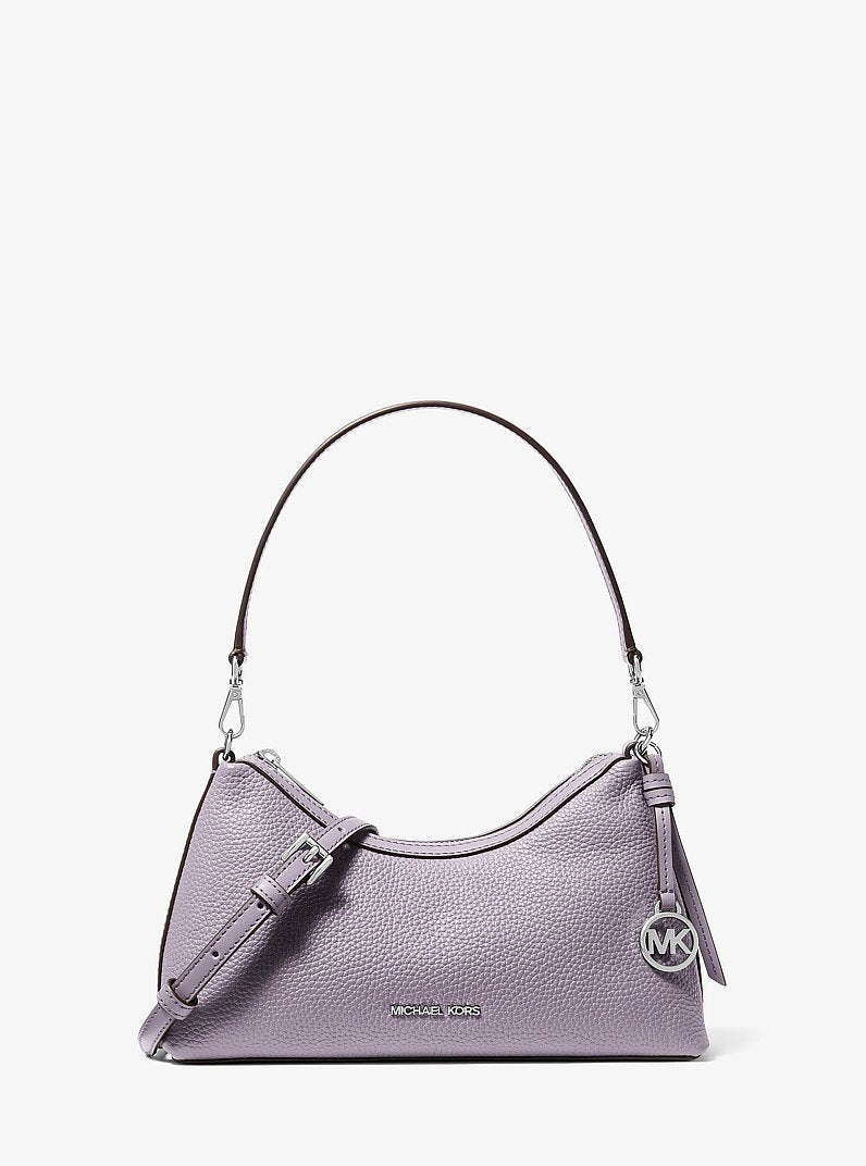 Sammy Small Pebbled Leather Convertible Crossbody - Lilac