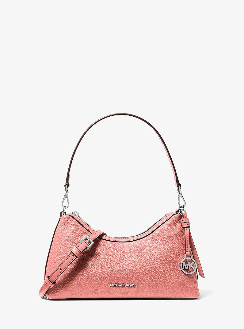 Sammy Small Pebbled Leather Convertible Crossbody - Sunset Rose