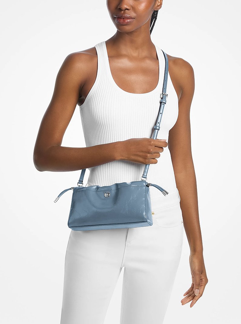 Matilda Small Cinched Crossbody Bag - Denim 3