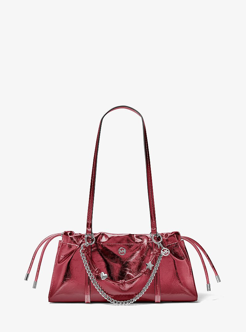 Michael Kors Matilda Small Cinched Shoulder Bag - Maroon