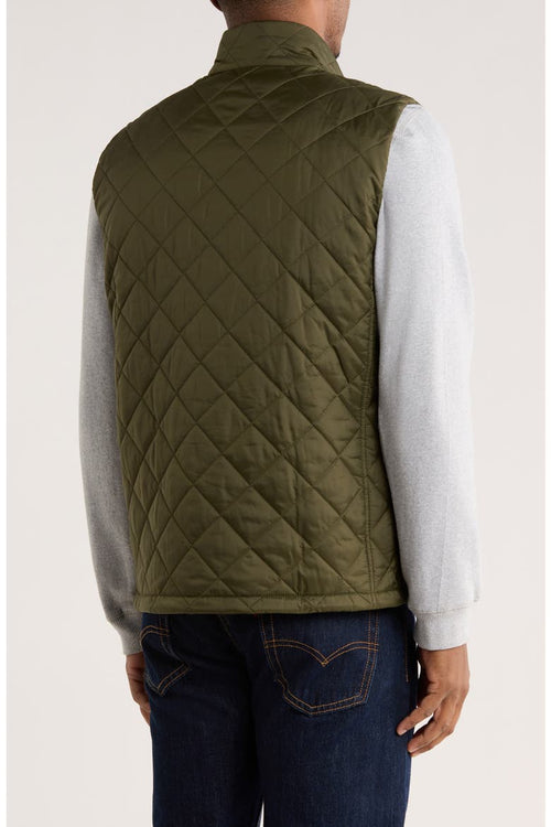 Barbour Men's Monty Quilted Nylon Vest Olive
