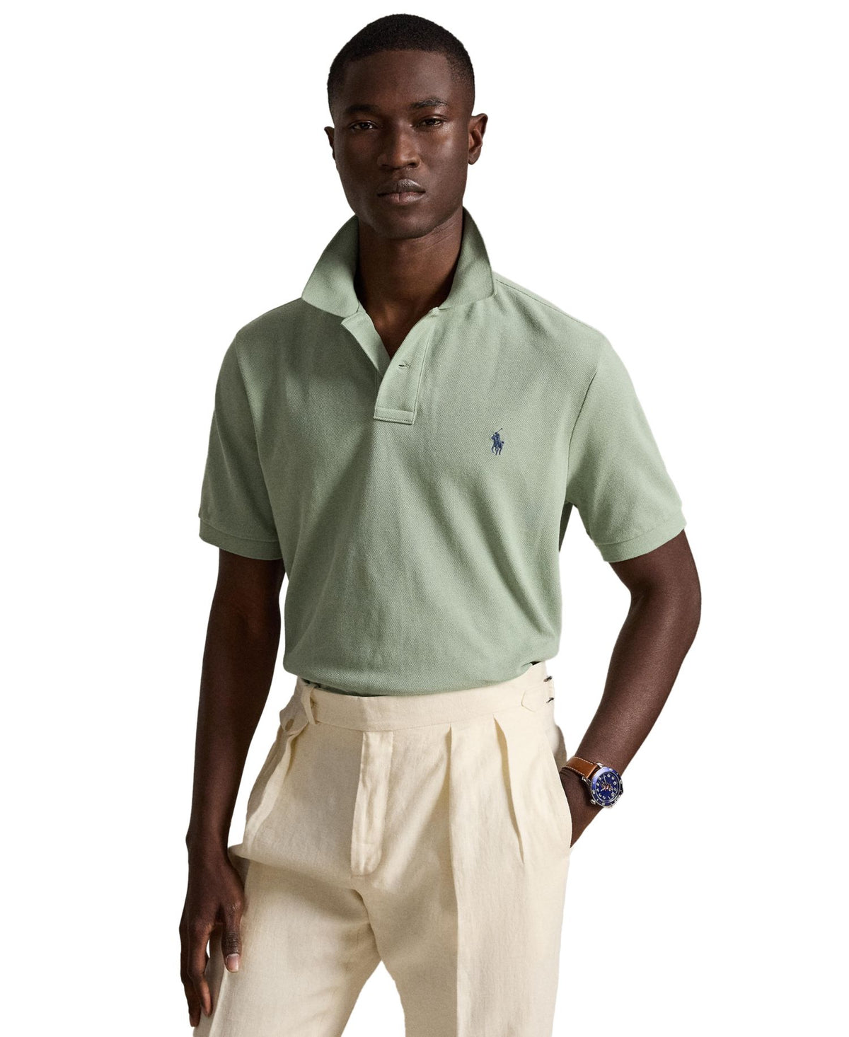 Ralph Lauren Men's Classic-Fit Cotton Polo Shirt - Light Green
