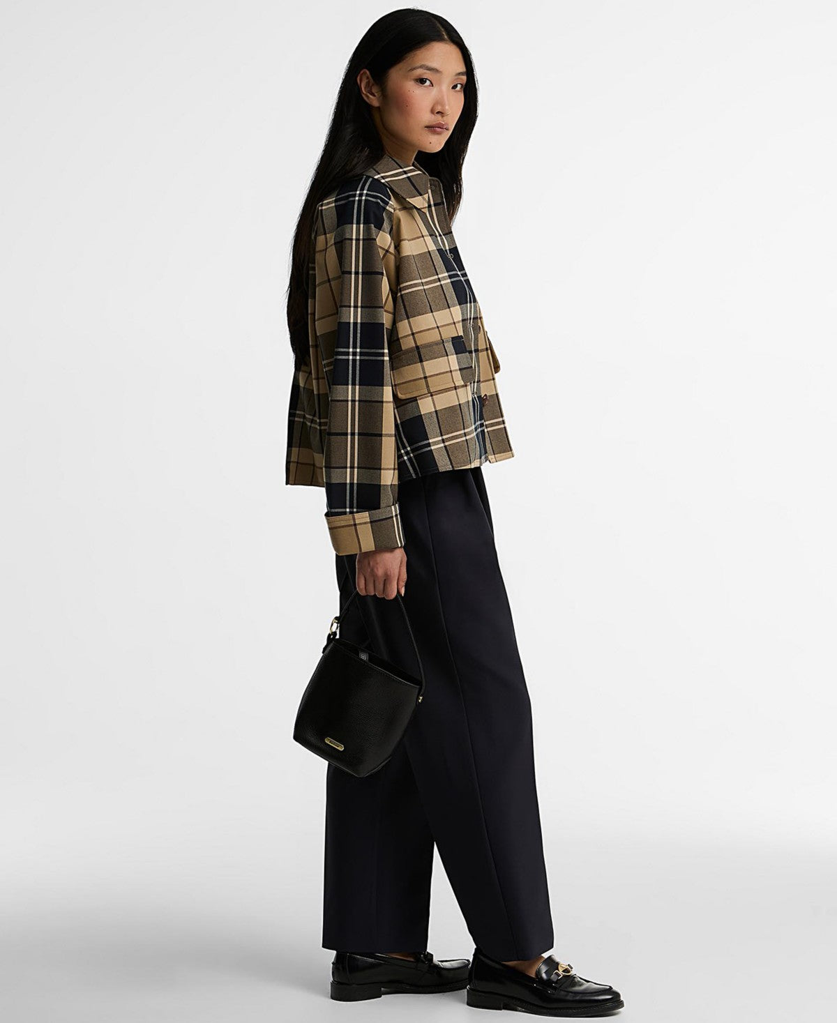 Barbour Women's Delilah Plaid Cropped Work Jacket – Birchwood Dress