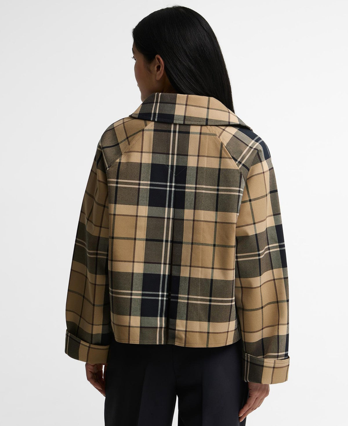 Barbour Women's Delilah Plaid Cropped Work Jacket – Birchwood Dress