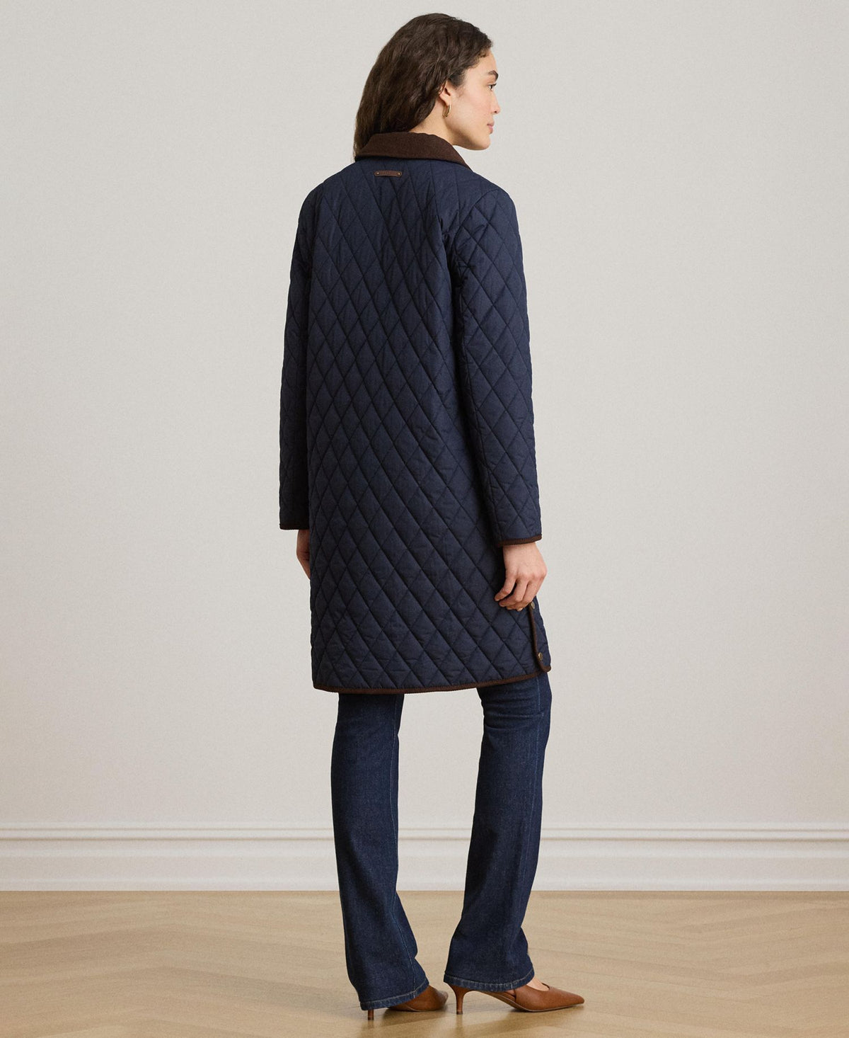 Ralph Lauren Women's Collared Coat - Dark Navy