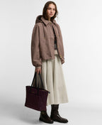 Barbour Women's Audrey Gingham Hooded Raincoat – Cranberry Brown Gingham