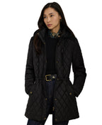 Ralph Lauren Women's Hooded Anorak Quilted Coat - Black
