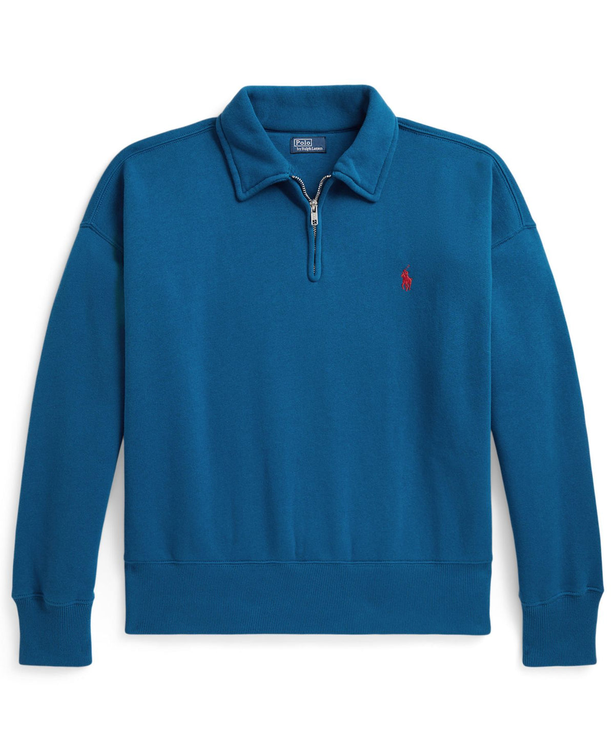 Ralph Lauren Women's Fleece Quarter-Zip Pullover - Galaxy Blue