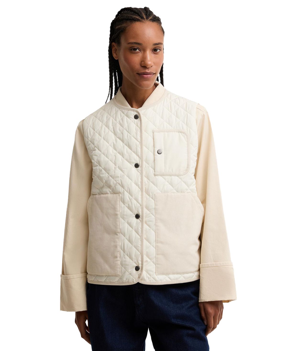 Barbour Women's Thulby Quilted Gilet Vest - Neutral