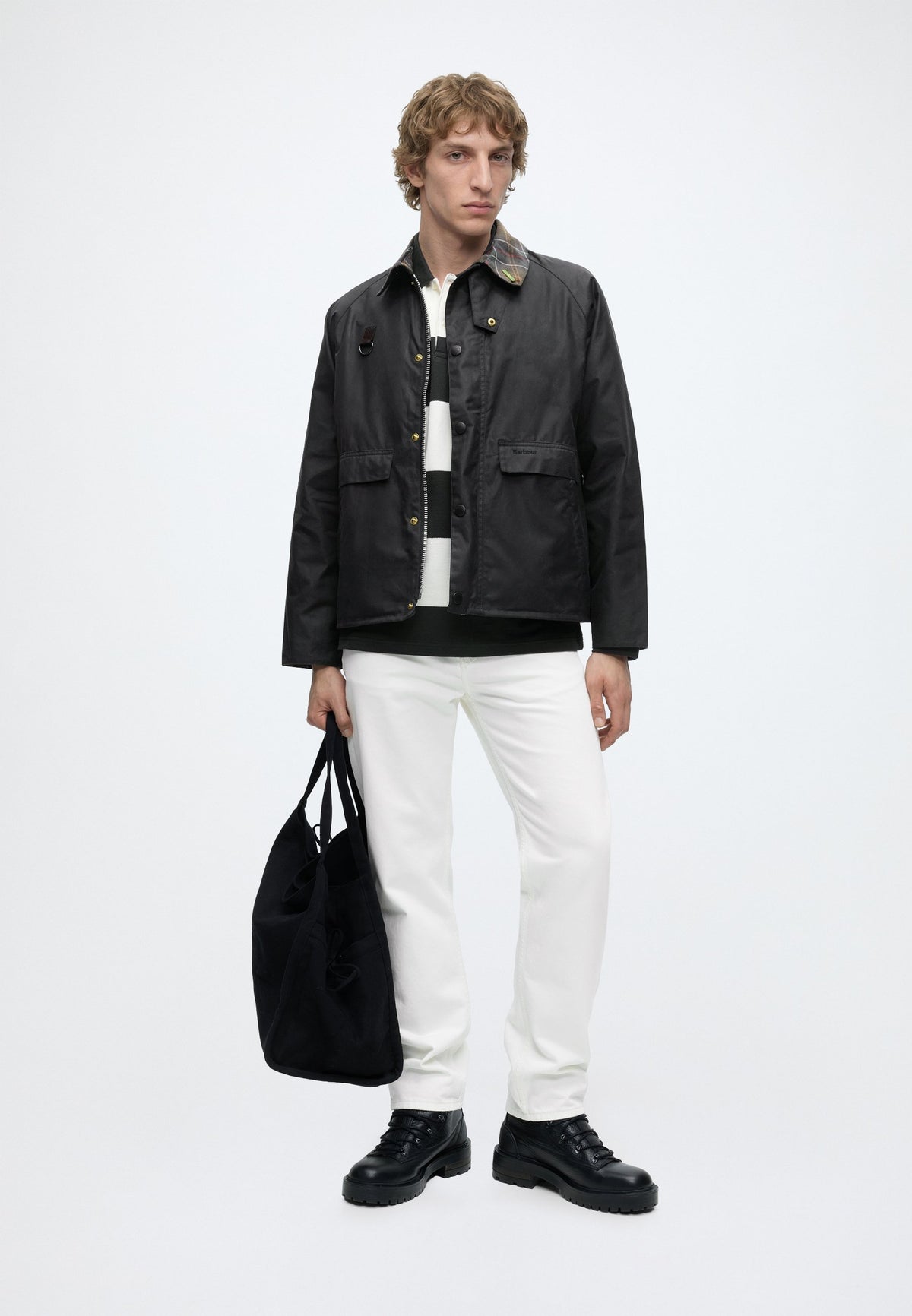 Barbour Men's Icons Spey Waxed Cotton Jacket – Navy
