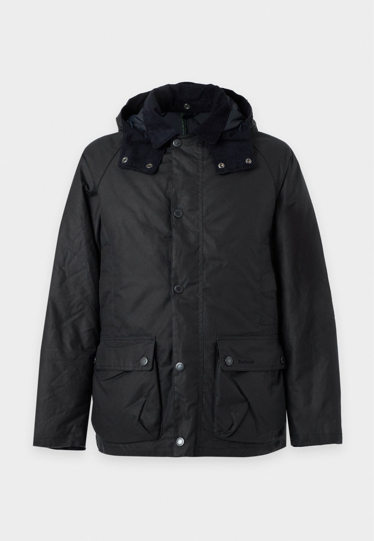 Barbour Men's Modern Beaufort Hooded Waxed Cotton Jacket – Navy