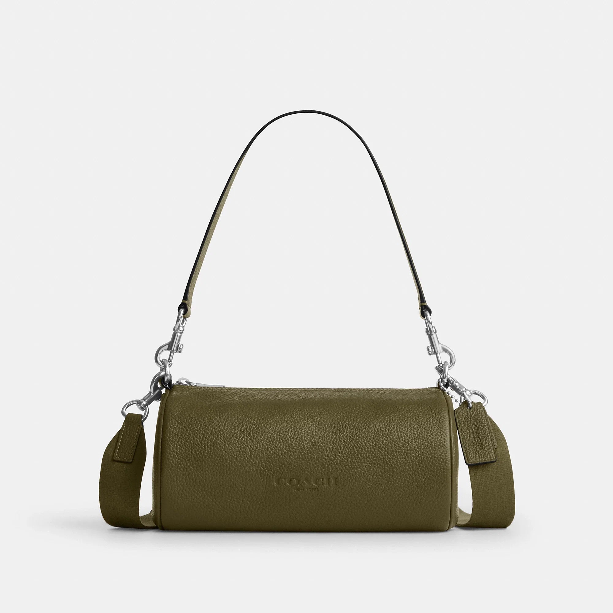 Coach Andre Barrel Bag 24 - silver/olive