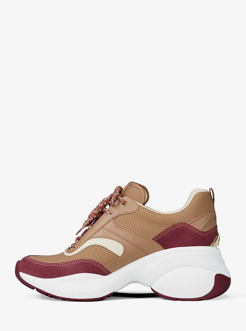 Kaia Mixed-Media Trainer - Maroon 3